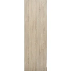 Schiebeschrank Mike mit Spiegeltür | Sonoma, Spanplatte, MDF | 197,5 x 182,5 x 52,5 cm