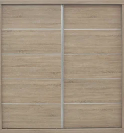 Schiebetürenschrank 'Mike' - Sonoma-Ausführung | H197,5 x B182,5 x T52,5 cm
