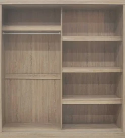 Schiebetürenschrank 'Mike' - Sonoma-Ausführung | H197,5 x B182,5 x T52,5 cm