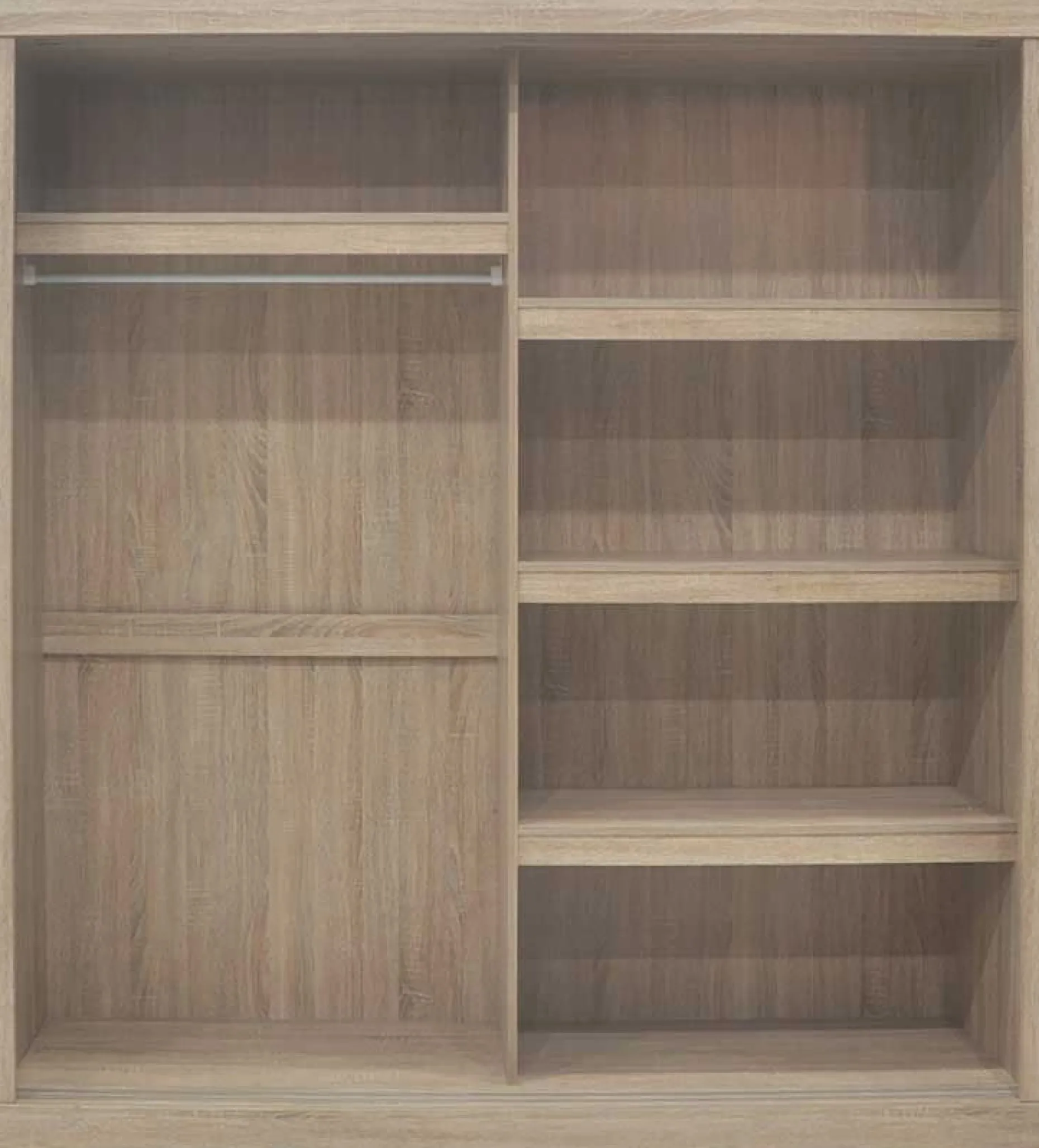 Schiebetürenschrank 'Mike' - Sonoma-Ausführung | H197,5 x B182,5 x T52,5 cm