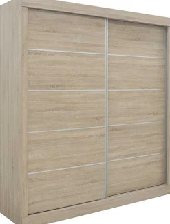 Schiebetürenschrank 'Mike' - Sonoma-Ausführung | H197,5 x B182,5 x T52,5 cm
