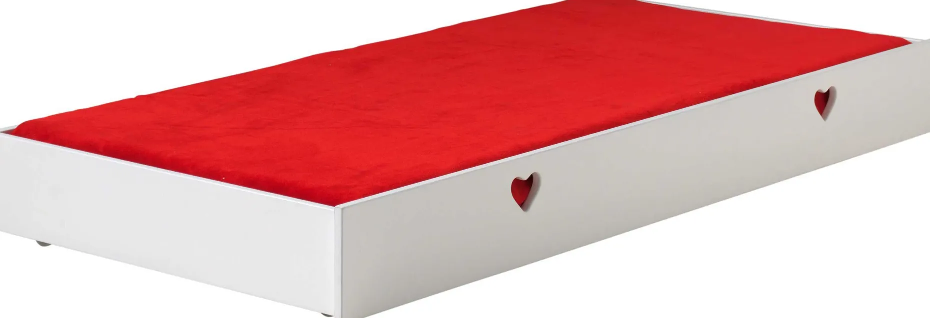 Schlafsofa Amori 90x200cm (inkl. Lattenrost) mit Bettkasten 90x200 cm - weiß