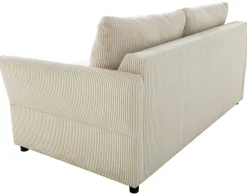 PGS Schlafsofa Maho - 178x96x85cm - gerippter Samt