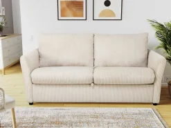 PGS Schlafsofa Maho - 178x96x85cm - gerippter Samt