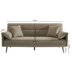 Rousseau Schlaf- und Sitzsofa Sivas | 199 x 89 x 95 cm |