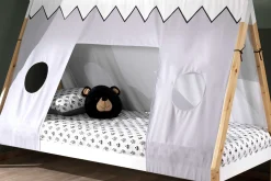 Schlafzelt Tipi Polyester - grau