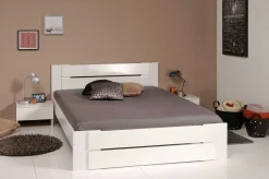 Parisot Schlafzimmerkombination Bianca | Französisches Bett und zwei Nachttische