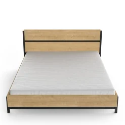 CBA Schlafzimmerset Craig | Doppelbett, Nachttisch, Kleiderschrank, Kommode | Oak Matte Black