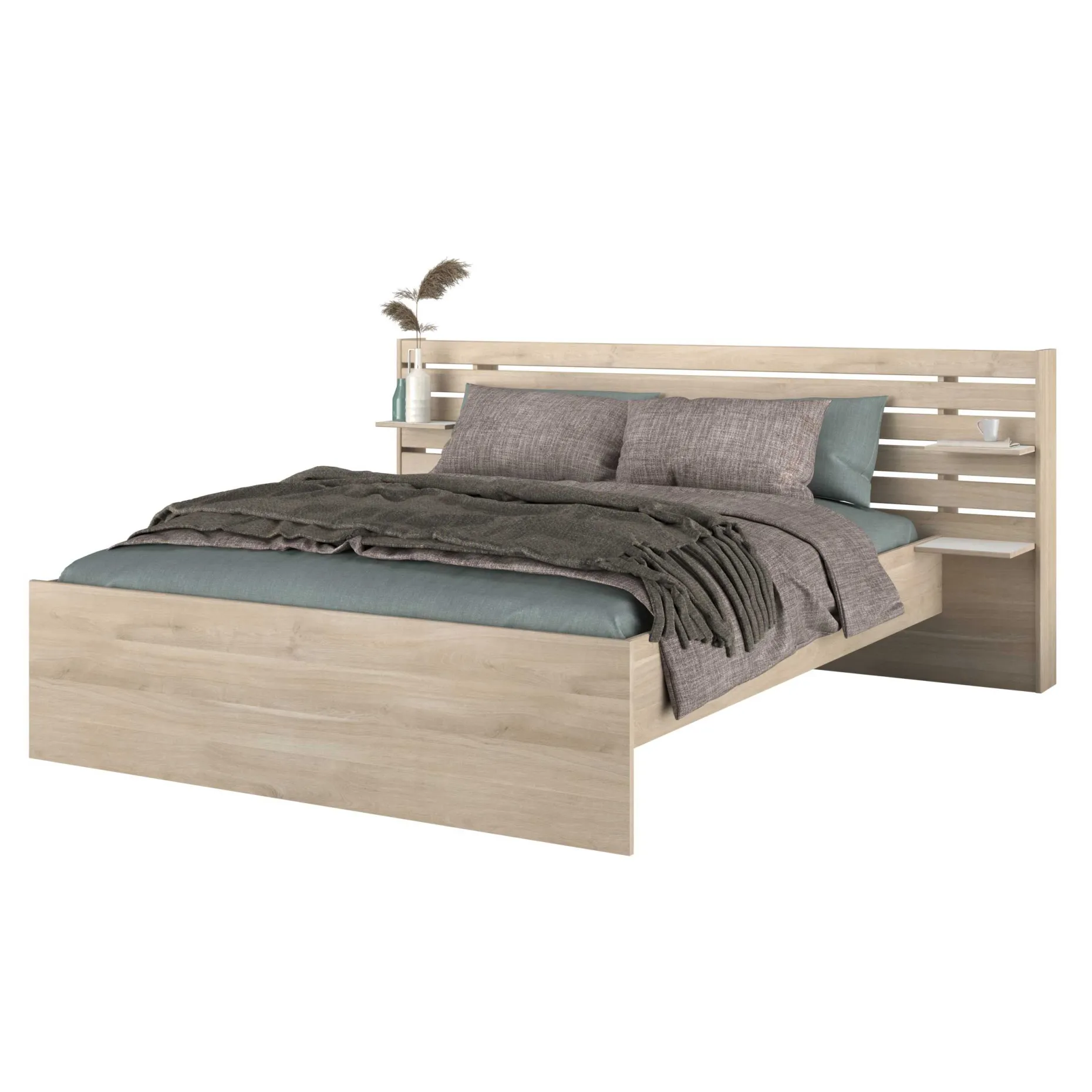 Schlafzimmerset Escale | Doppelbett, Bettschubladenset