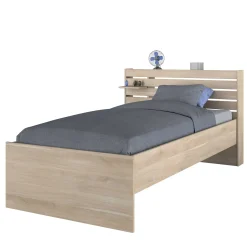 Schlafzimmerset Escale | Einzelbett, Nachttischschubladen-Set