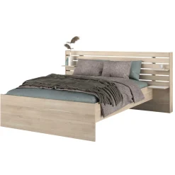 Schlafzimmerset Escale | Französisches Bett, Nachttischschubladen-Set