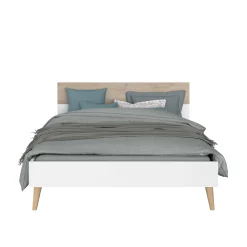 Parisot Schlafzimmerset Hardy | Doppelbett, Nachttisch | Eiche Design