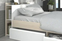 Parisot Schlafzimmer-Set Most | Doppelbett mit Stauraum, Kleiderschrank