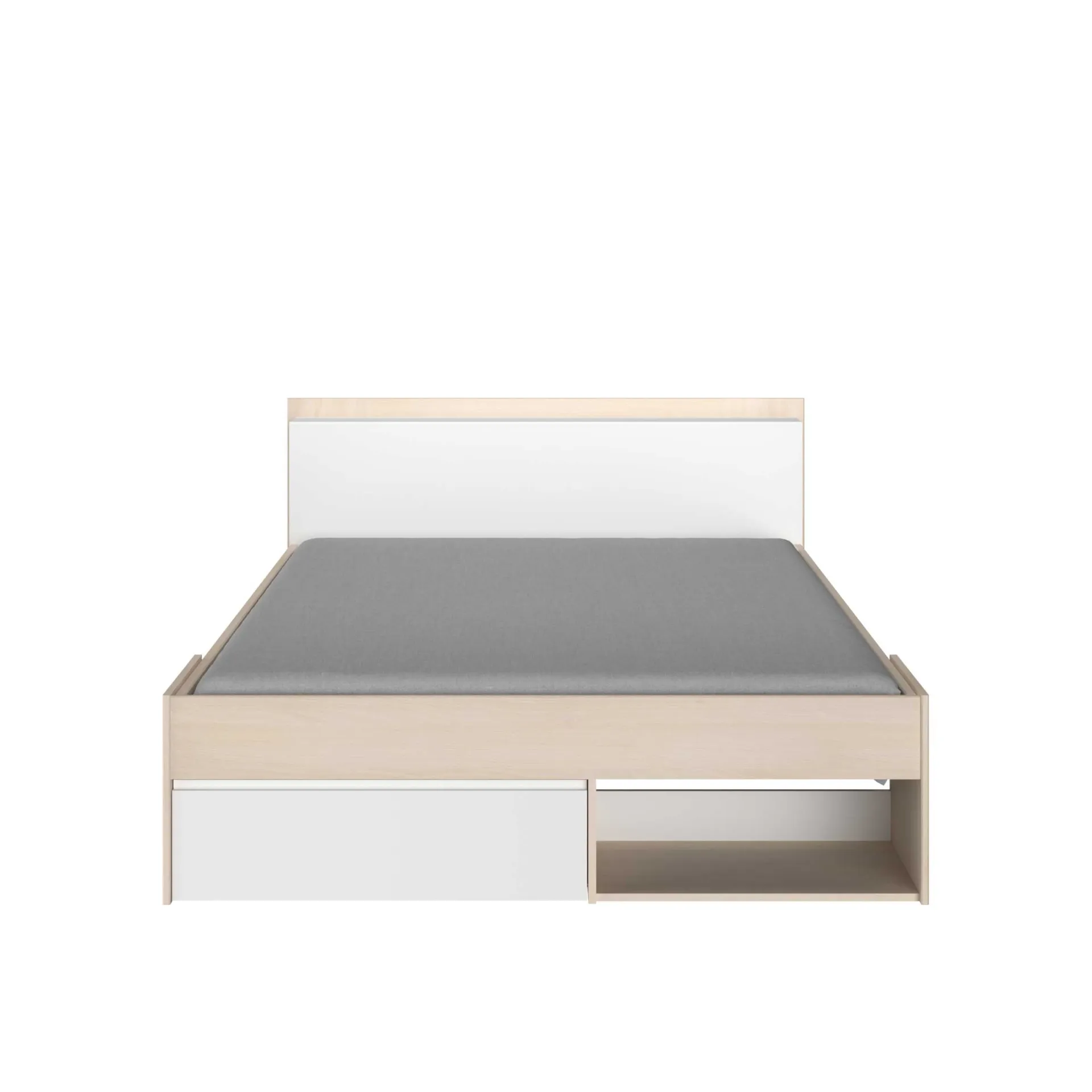 Parisot Schlafzimmer-Set Most | Doppelbett mit Stauraum, Kleiderschrank