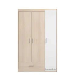 Parisot Schlafzimmer-Set Most | Doppelbett mit Stauraum, Kleiderschrank