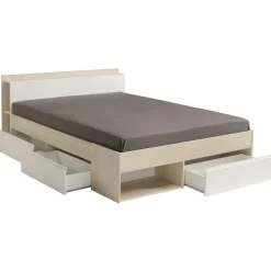 Parisot Schlafzimmer-Set Most | Doppelbett, Kleiderschrank, Schreibtisch
