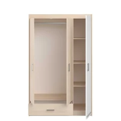 Parisot Schlafzimmer-Set Most | Doppelbett mit Stauraum, Kleiderschrank, Schreibtisch, Kommode