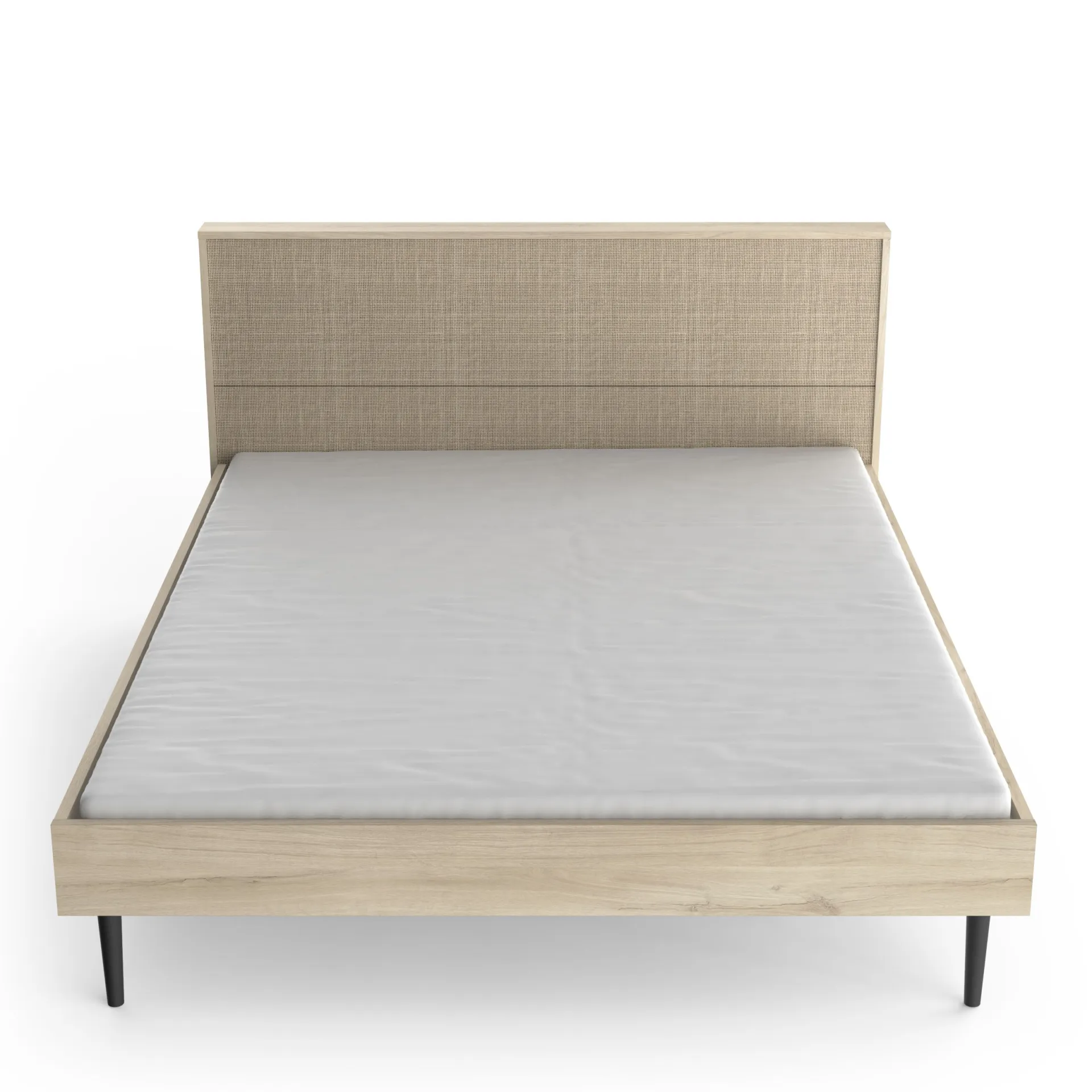 CBA Schlafzimmerset Sayuri | Doppelbett, Nachttisch, Kleiderschrank, Kommode | Kronberg Oak Design
