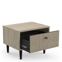 CBA Schlafzimmerset Sayuri | Doppelbett, Nachttisch, Kleiderschrank | Kronberg Oak Design