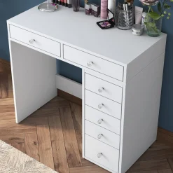 Emob Schminktisch BJ108 - 100% MELAMINE - - 90 x 81,6 x 44,5 cm