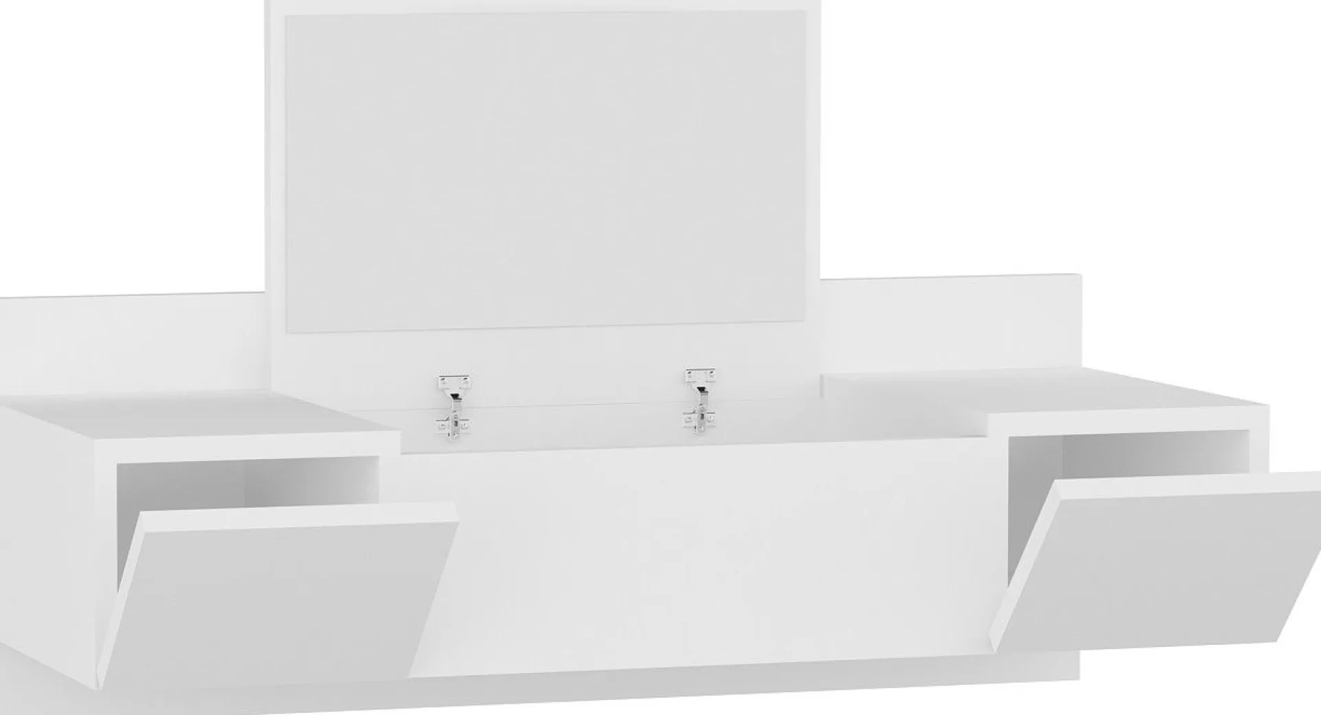 Emob Schminktisch Zakkum - 100% MELAMINE - - 100 x 33 x 39,1 cm