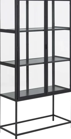Schrank Dover 150cm 2 Türen - schwarz