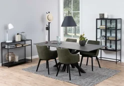 Schrank Dover 150cm 2 Türen - schwarz