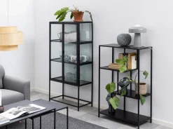 Schrank Dover 150cm 2 Türen - schwarz