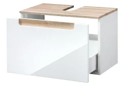 Schrank für Waschtisch Siena 60cm - weiß/braun