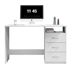 Emob Schreibtisch Adriano 123cm mit 3 Schubladen -