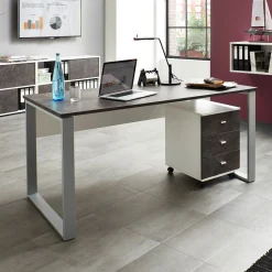 Germania Schreibtisch Aldo 158cm - /basalt
