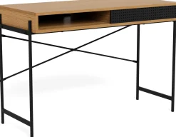 Emob Schreibtisch Angèle 110cm 1 Tür - Wildeiche