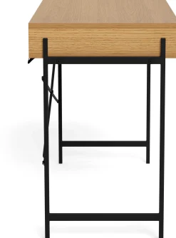 Emob Schreibtisch Angèle 110cm 1 Tür - Wildeiche