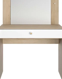 Gautier - Diagone Schreibtisch/Ankleidetisch Under - 94x44x121cm - mit Schublade - Sonoma Eiche/Weiß