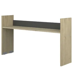 Trasman Schreibtisch auf Rädern Portia 175x40x97 - Eiche/anthrazit