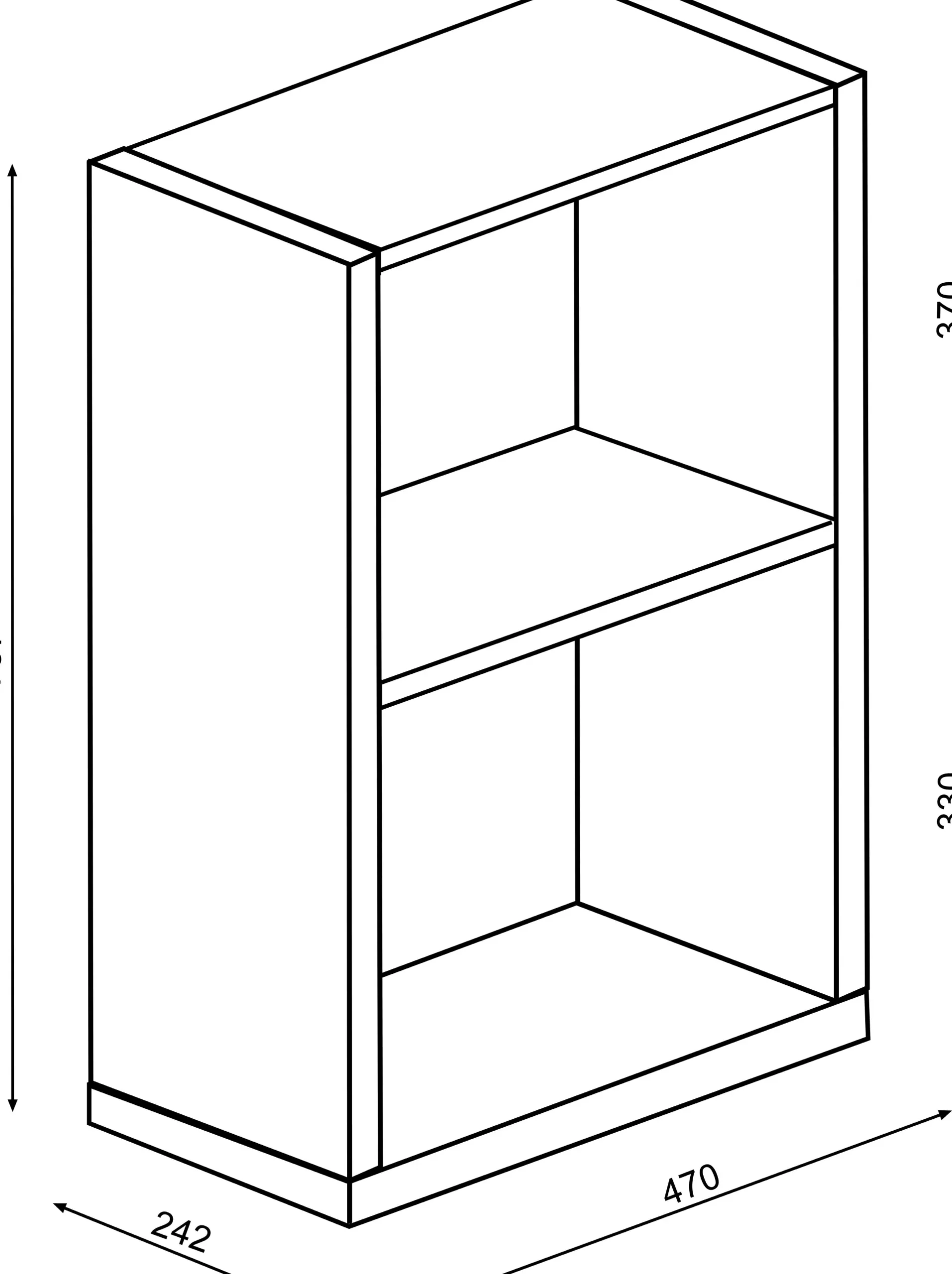 Kinder Trasman Schreibtisch Beau - 200x47x76cm - mit Ablagefläche - Kiefer/Weiß