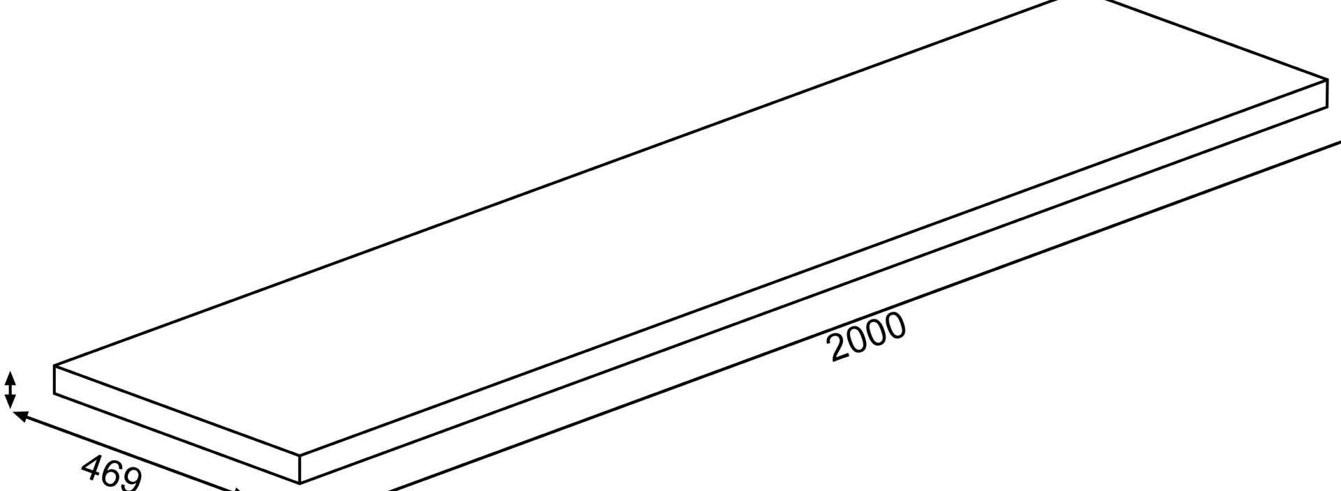 Kinder Trasman Schreibtisch Beau - 200x47x76cm - mit Ablagefläche - Kiefer/Weiß