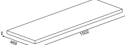 Kinder Trasman Schreibtisch Beau - 200x47x76cm - mit Ablagefläche -