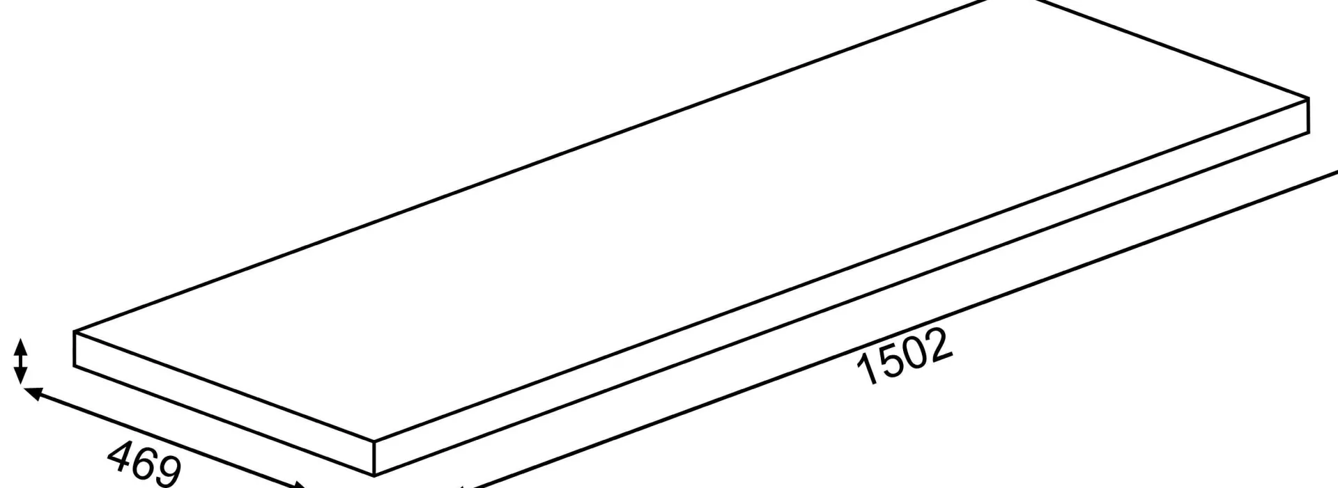 Kinder Trasman Schreibtisch Beau - 200x47x76cm - mit Ablagefläche -