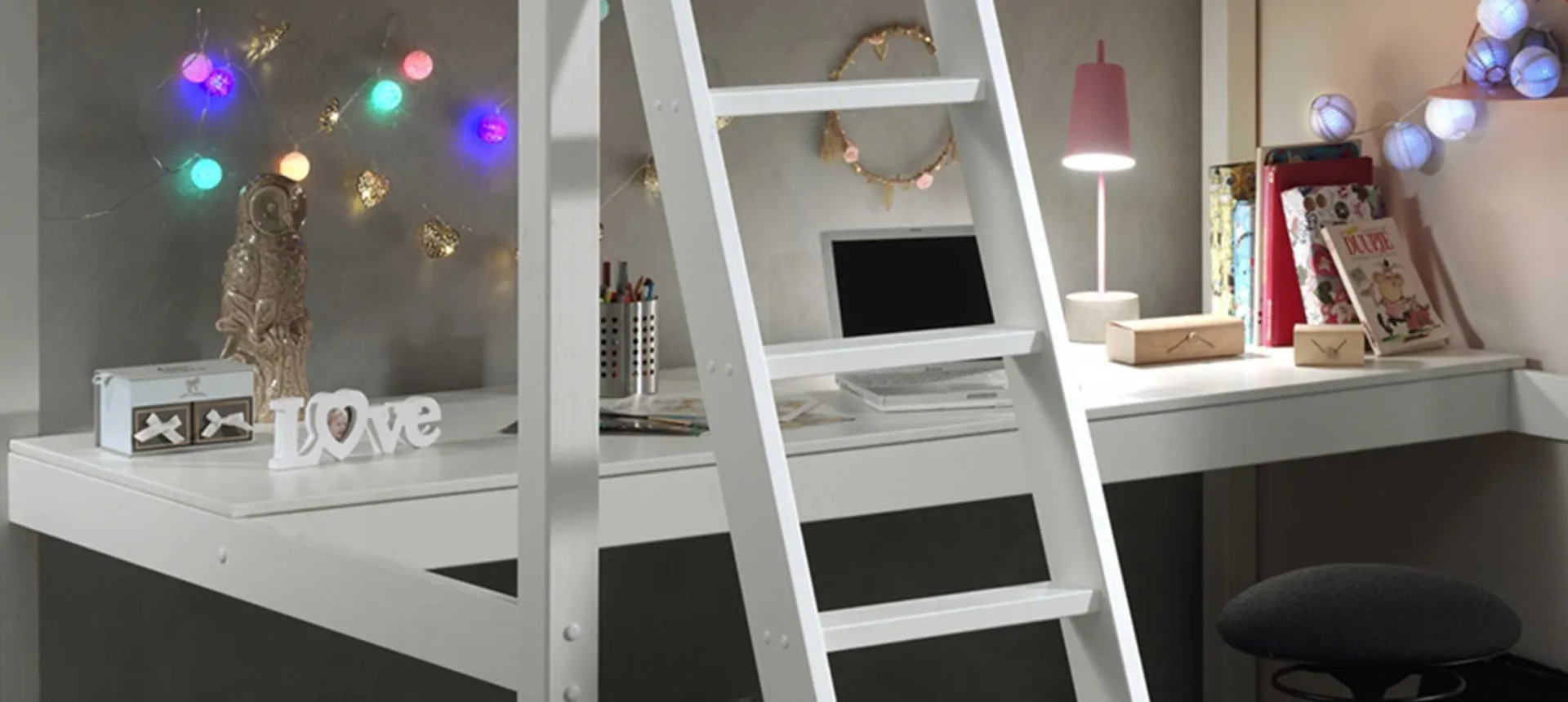 Kinder Vipack Schreibtisch Claire 69x205 -