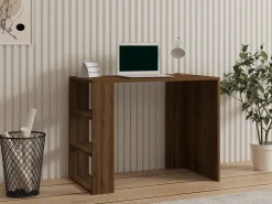 Emob Schreibtisch Cool - 100% MELAMINE - Nussbaum - 90 x 70 x 50 cm