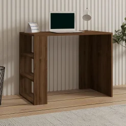 Emob Schreibtisch Cool - 100% MELAMINE - Nussbaum - 90 x 70 x 50 cm