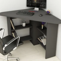 Emob Schreibtisch Corner - 100% MELAMINE - - 80 x 73,8 x 80 cm