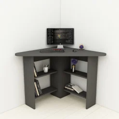 Emob Schreibtisch Corner - 100% MELAMINE - - 80 x 73,8 x 80 cm