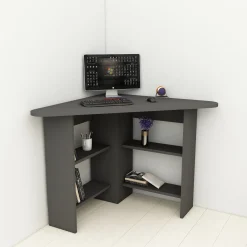 Emob Schreibtisch Corner - 100% MELAMINE - - 80 x 73,8 x 80 cm