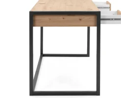 Finori Schreibtisch Damon 120cm 2 Schubladen - Eiche/anthrazit