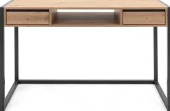 Finori Schreibtisch Damon 120cm 2 Schubladen - Eiche/anthrazit