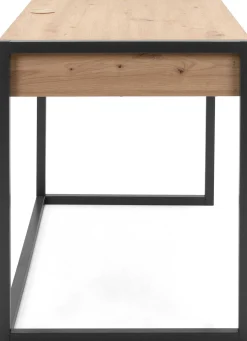 Finori Schreibtisch Damon 120cm 2 Schubladen - Eiche/anthrazit