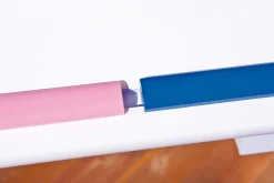 Kinder Interlink Schreibtisch Dana mit kippbarer Tischplatte - Blau/Rosa