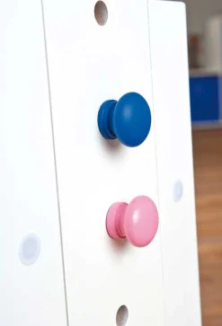 Kinder Interlink Schreibtisch Dana mit kippbarer Tischplatte - Blau/Rosa